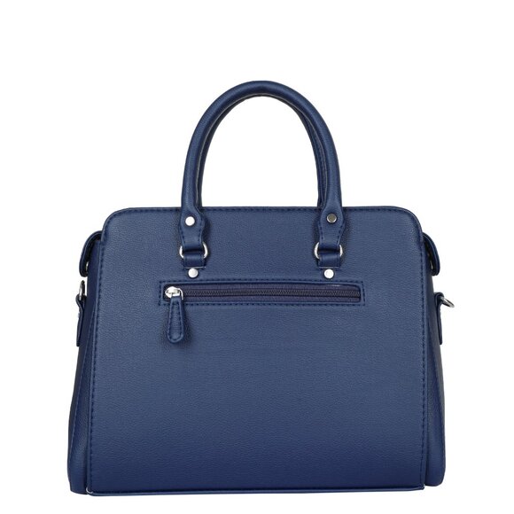 Women’s Vegan Leather Blue Top-Handle Handbag | Crossbody Sling Bag, Purse - Picture 10 of 11